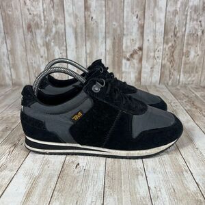 Teva Black Gray Retro Athletic Sneakers‎ Casual Walking Shoes Size 7.5